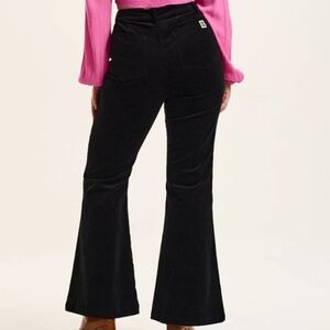 Lucy Yak Pants 26 Ziggy Flare Corduroy Cord Organic Cotton Stretch Preppy New